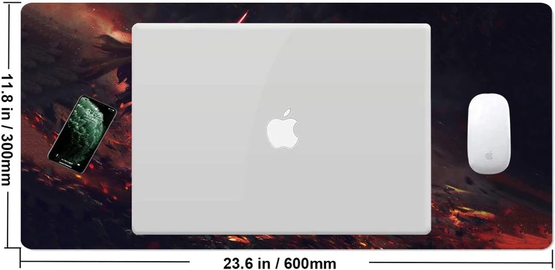 GZESZT XXL-Mauspad Ahsoka-Tano Vs Vader, extra grosses Gaming-Mauspad, Laptop-Schreibtischmatte, rut