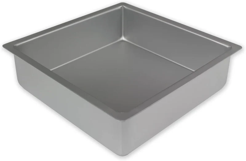 PME,SQR114,Quadratische AA8Kuchenform auseloxiertem Aluminium, 279x 279 x 102 mm,28 x 28 x 10 cm, 28