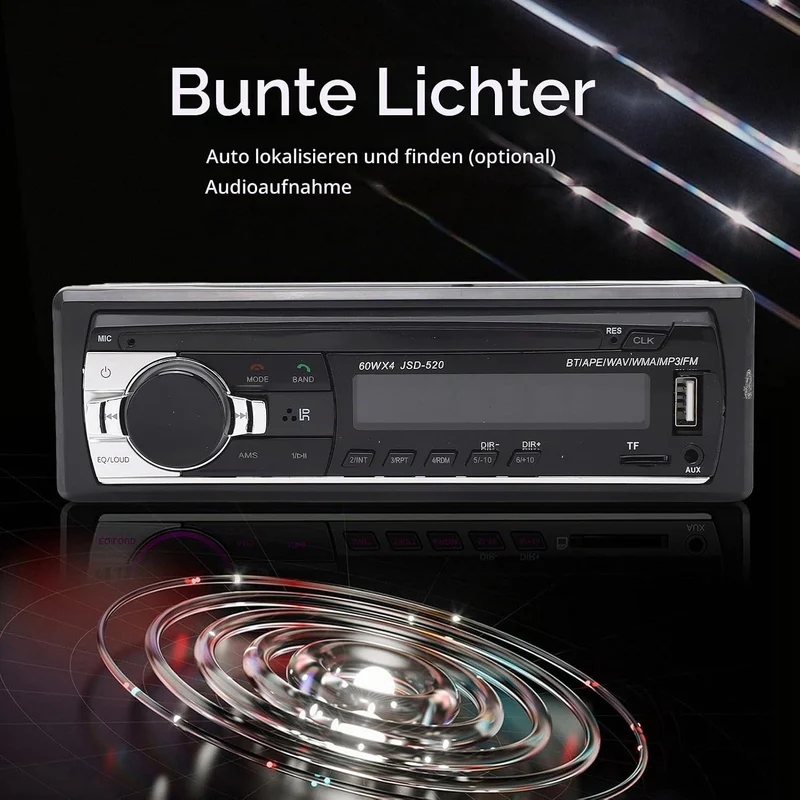 Multimedia-Autoradio-Empfänger, Autoradio-AI-Sprachsteuerungs-LED-Anzeige, Bluetooth-Freisprecheinri