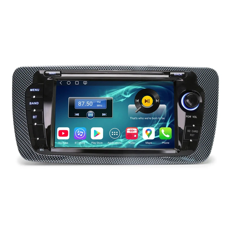 Erisin Android 16 4GB+64GB 8-Kern Autoradio mit Bluetooth für SEAT Ibiza