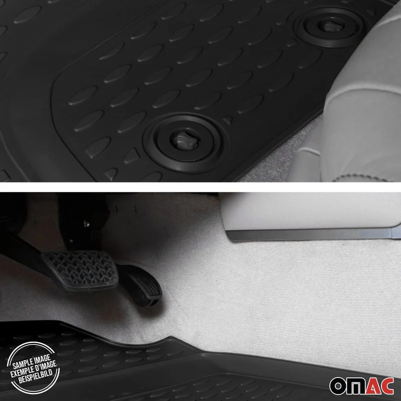 OMAC Fussmatten für Skoda Fabia 1999-2007 TPE 4X Schwarz Fabia 1999-2007 Fussmatten / Schwarz, Fabia