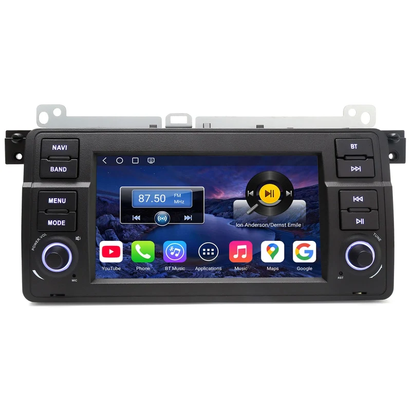 Erisin Qualcomm Android 16 4GB+64GB 8-Kern Autoradio Bluetooth GPS Navi für BMW 3er M3 E46 318 320 R