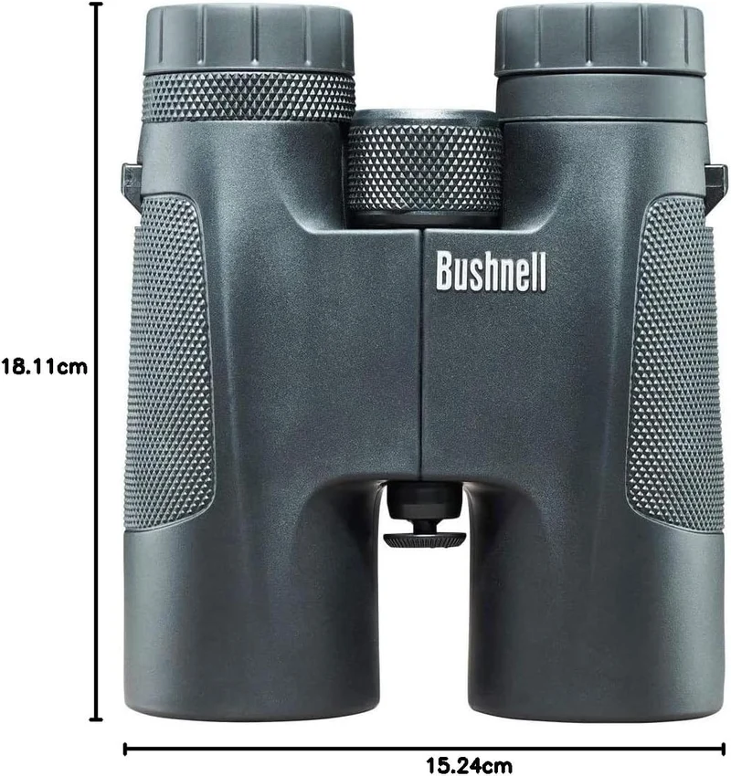 Bushnell Fernglas Powerview Mid Schwarz 10x42, Schwarz 10x42