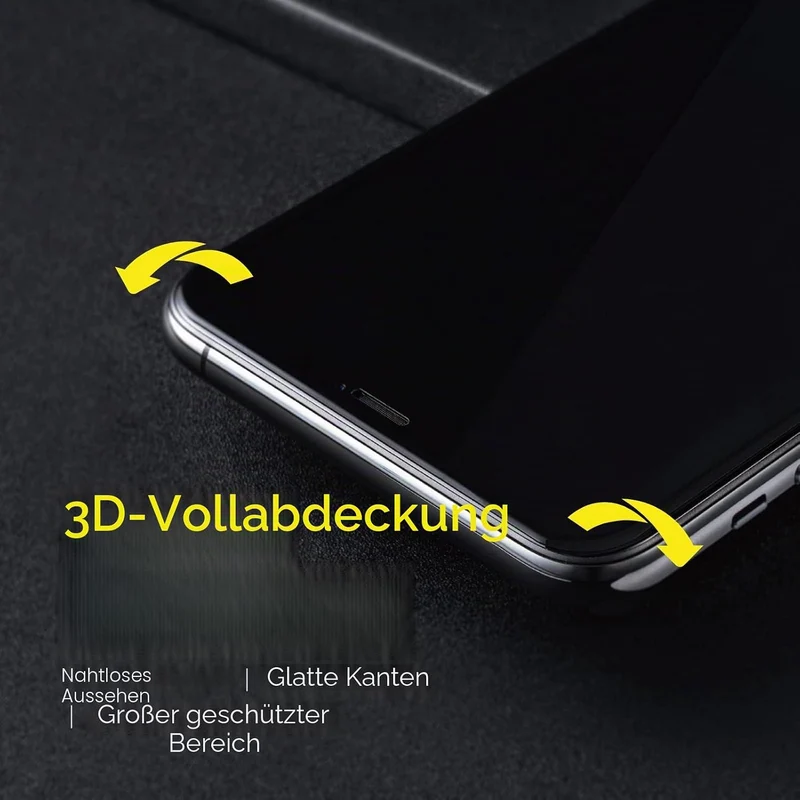 RhinoShield 3D Impact Displayschutz kompatibel mit [iPhone SE 3 / SE 2/8 / 7] |Aufprallschutz -HD-kl