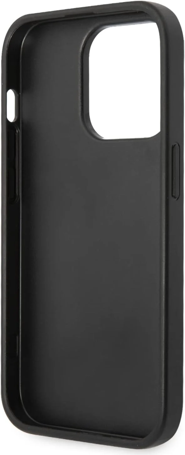 Karl Lagerfeld KLHCP14LGFKPG Hülle für iPhone 14 Pro 6,1" hardcase Silber/Silver Glitter Flakes Ikon