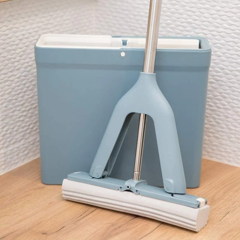 YORK Wischmopp Bodenwischer Easy mit Saugstarker PVA Schwamm 34cm|Bodenwischen Ohne Nasse, Dreckige