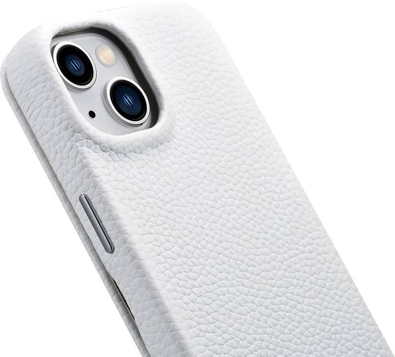 Mobiskin Hülle kompatibel mit Apple iPhone 14 (6,1 Zoll), Handyhülle mit echtem Leder, Case, Schutzh