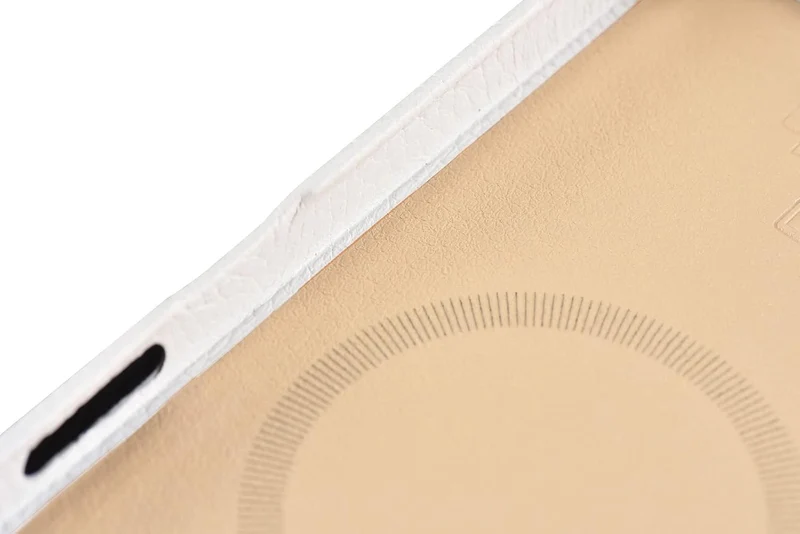 Mobiskin Hülle kompatibel mit Apple iPhone 14 (6,1 Zoll), Handyhülle mit echtem Leder, Case, Schutzh