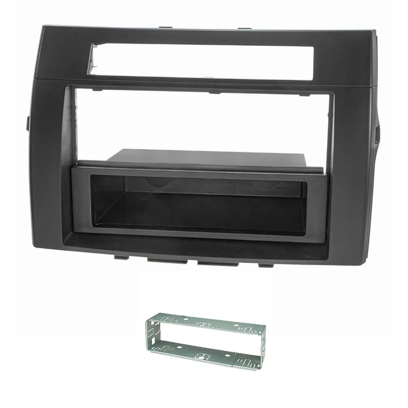 tomzz Audio 2455-081 Radioblende Metallschacht kompatibel mit Toyota Corolla Verso ZER/ZZE 2004-2009
