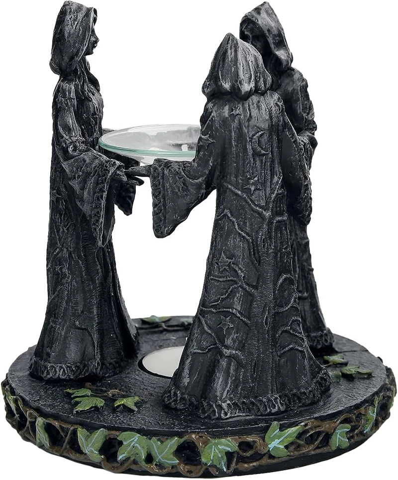 Nemesis Now magischer Duftlampe, rund, 16 cm, Grau, Kunstharz, Einheitsgrösse