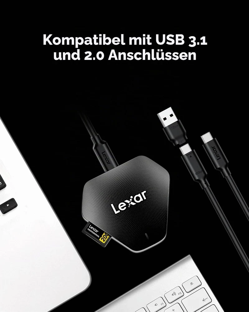 LEXAR Multi-Card 3-in-1 USB 3.1 Type-C Reader
