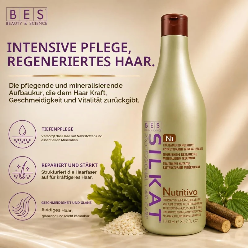 BES Silkat Nutritivo Shampoo N1 1000ml