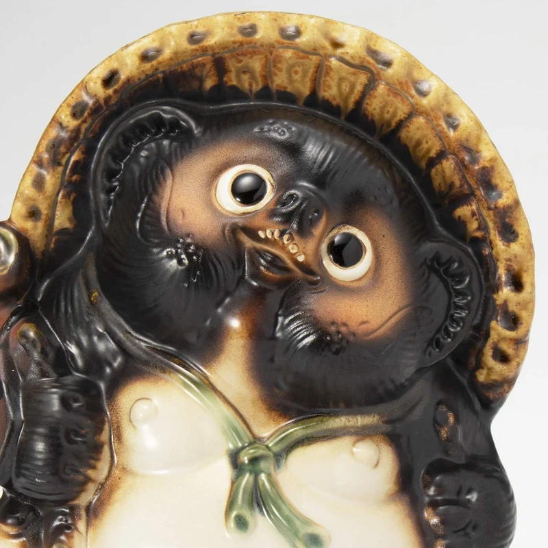 丸伊製陶 Marui Pottery Shigaraki Ware Kai Lucky Tanuki No. 8 8号, 8号