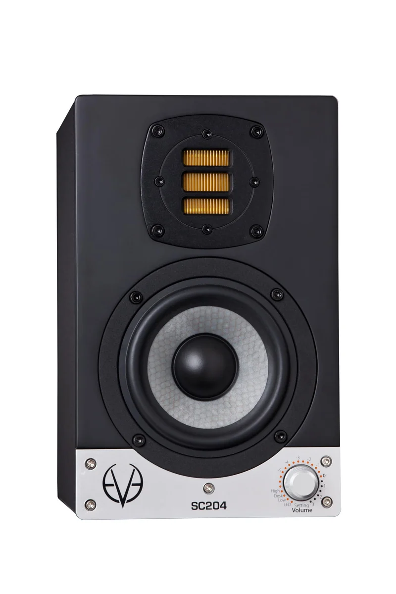 Eve Audio SC204 schwarz Lautsprecher – Lautsprecher (Universal, XLR, Boden, integriert, 10,2 cm (4),