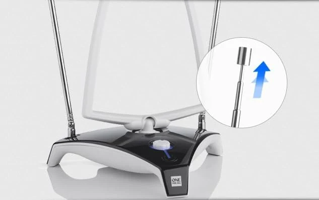 One for All for All – 3G/4G/5G-blockfilter - DVB-T2 Zimmerantenne Digital-TV in Full HD Drehbar und