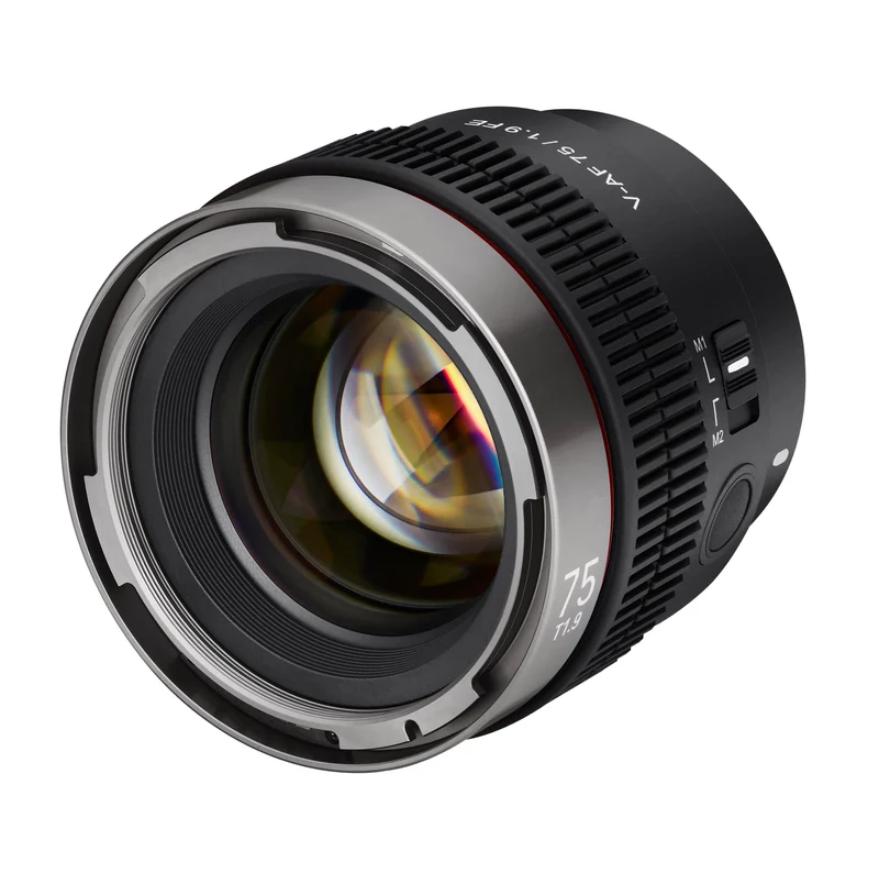Samyang V-AF 75mm T1,9 FE für Sony E, Videoobjektiv, Auto Fokus Objektiv, Cine Lens 8K Unterstützung