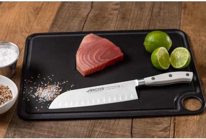Arcos 233524 Serie Riviera Blanc - Santoku Messer Messer Asiatischer Art- Klinge aus Nitrum geschmie