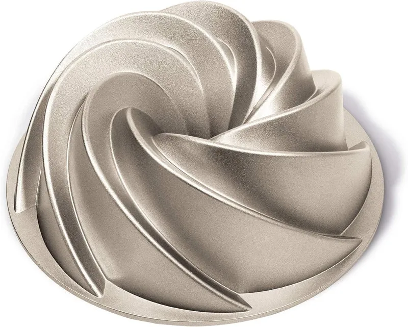 Guardini Sweet Magic Marissa Backform 24 cm für kreative Kuchen, aus Aluminiumguss, silberfarben/cha