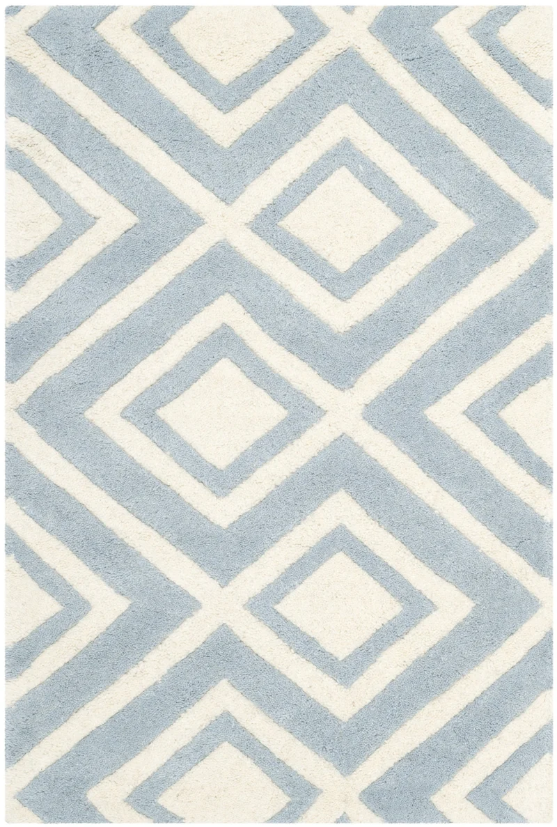 SAFAVIEH Zeitgenössische Teppich für Wohnzimmer, Esszimmer, Schlafzimmer - Chatham Collection, Kurze