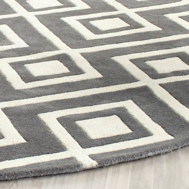 SAFAVIEH Zeitgenössische Teppich für Wohnzimmer, Esszimmer, Schlafzimmer - Chatham Collection, Kurze