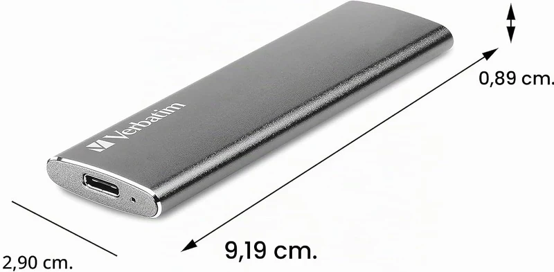 Verbatim Vx500 externes SSD-Laufwerk 120 GB, mit USB 3.1 Gen 2, externer Speicher für superschnellen