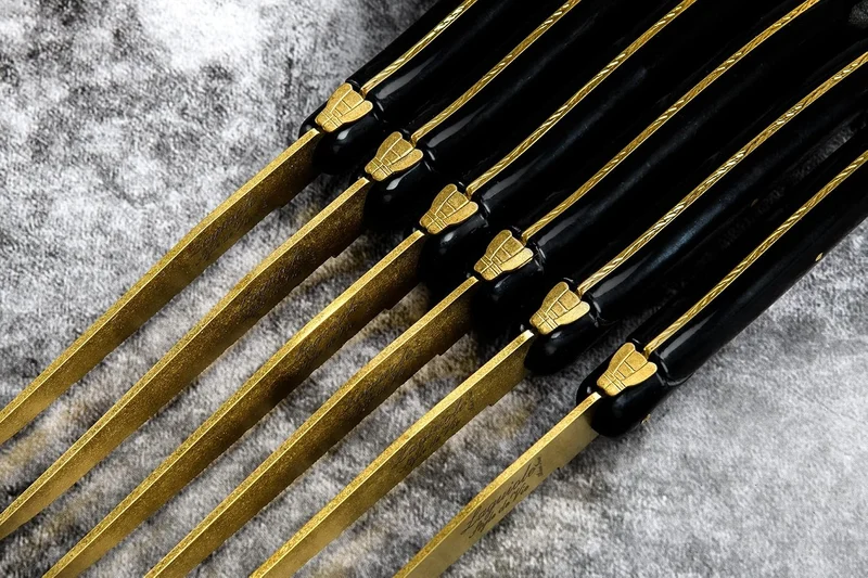 Laguiole Style de Vie Steakmesser Prestige Line, 6-teilig, Golden, Golden