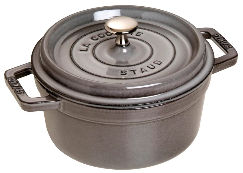 STAUB Gusseisen Bräter/Cocotte, Rund 20 cm, 2,24 L, Aromaregen Funktion, Für alle Herdarten geeignet