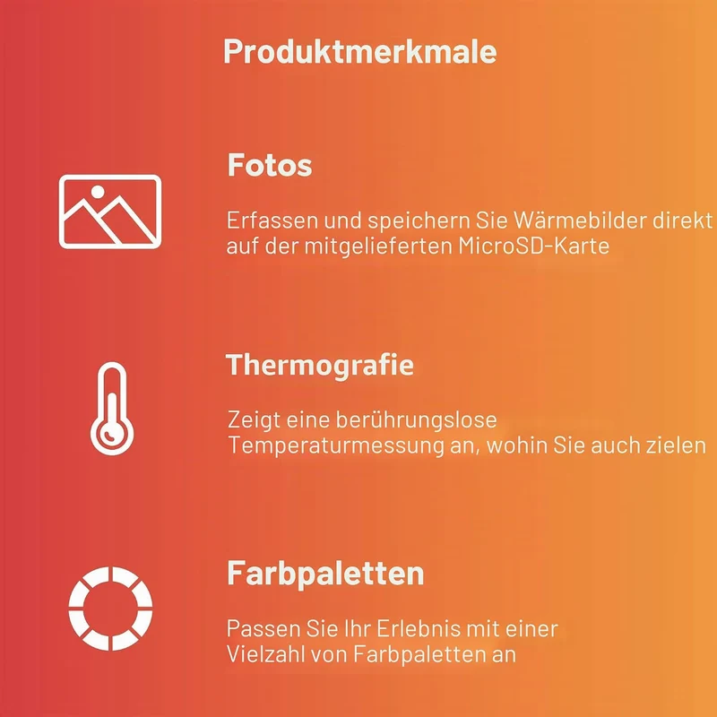 Seek Thermal Compact Wärmebildkamera mit USB-C Anschluss und Wasserdichtem Schutzgehäuse Kompatibel