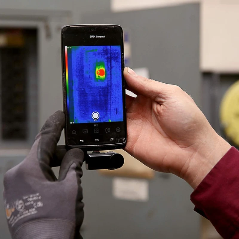 Seek Thermal Compact Wärmebildkamera mit USB-C Anschluss und Wasserdichtem Schutzgehäuse Kompatibel