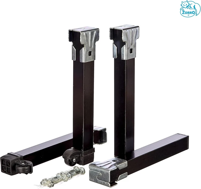 IMEX EL ZORRO Set mit 4 Lattenrosten mit Rollen, Metall, neutral, 39x5x3 cm