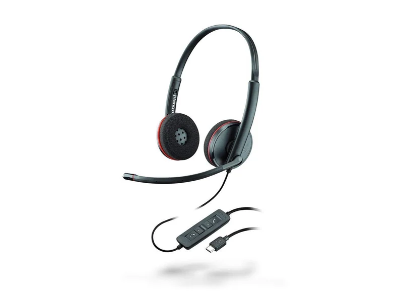 Plantronics Stereo-USB-C-Headset 'Blackwire C3220', Schwarz Stereo USB-C Single, Stereo USB-C Single