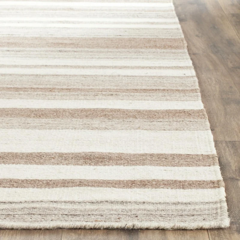 SAFAVIEH Zeitgenössische Teppich für Wohnzimmer, Esszimmer, Schlafzimmer - Dhurrie Collection, Kurze