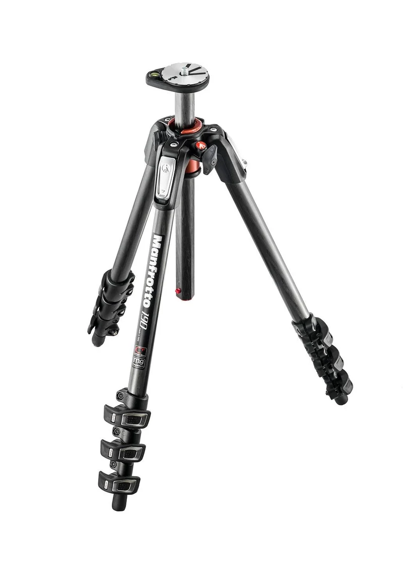 Manfrotto MT190CXPRO4 Carbon Stativ mit 4 Segmenten 4 Segmenten Single, 4 Segmenten Single