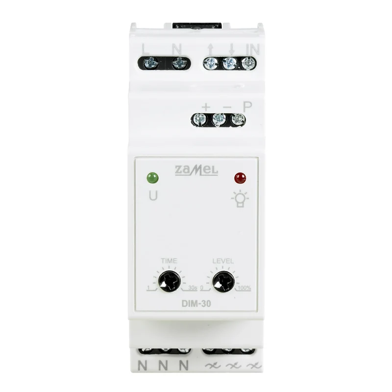 ZAMEL EXT10000228 Hutschienen Dimmer Geeignet für Leuchtmittel: LED-Lampe, Leuchtstofflampe, Haloge