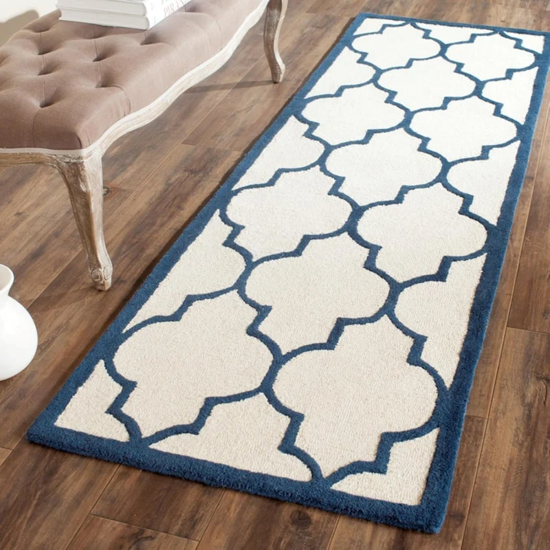 SAFAVIEH Spalier Teppich für Wohnzimmer, Esszimmer, Schlafzimmer - Cambridge Collection, Kurzer Flor