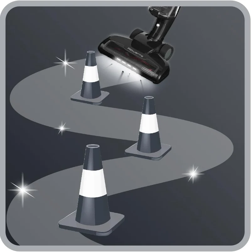Rowenta Air Force Light Akku Staubsauger kabellos, mit LED- Beleuchtung, 30 Minuten Betriebsdauer, b
