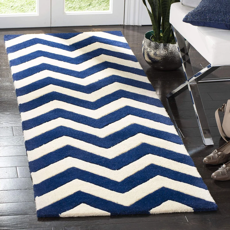 SAFAVIEH Zeitgenössische Teppich für Wohnzimmer, Esszimmer, Schlafzimmer - Chatham Collection, Kurze