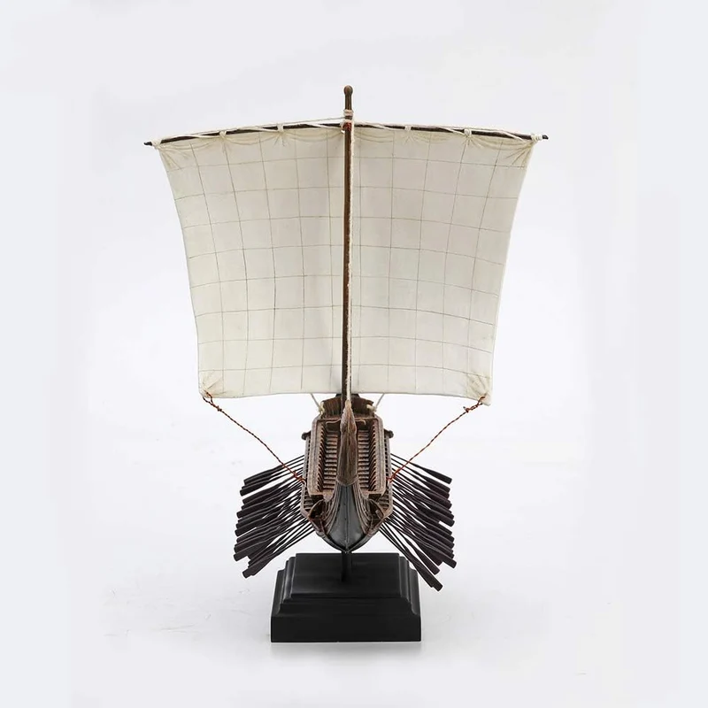 Veronese Design Statue, Motiv: griechische Kraken, Segeltriremes, 27,8 cm hoch, aus gegossenem Kunst