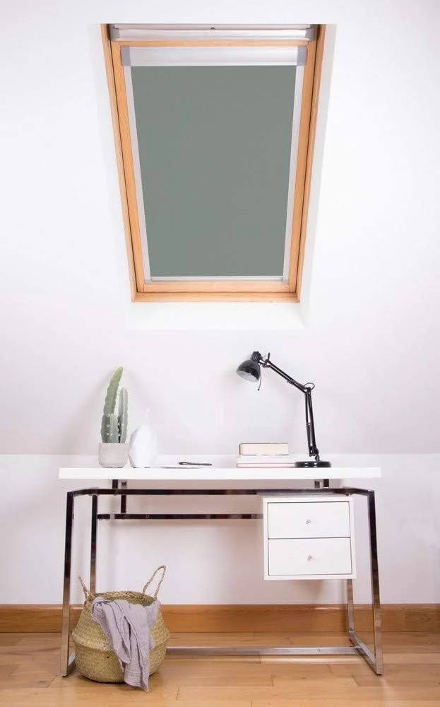 Bloc Skylight Rollo für Velux Dachfenster Blockout, Zinn, CK04 CK04 Für Velux Dachfenster Pewter, CK