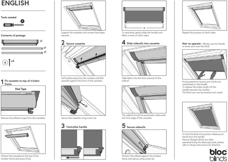 Bloc Skylight Rollo für Velux Dachfenster Blockout, Zinn, CK04 CK04 Für Velux Dachfenster Pewter, CK