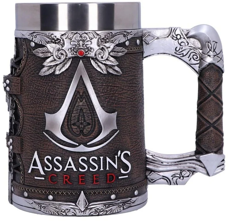 Nemesis Now Offiziell lizenzierter Assassins Creed Brotherhood Brown Hidden Blade Game Krug, Harz, 1