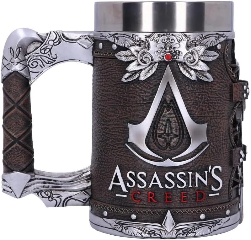 Nemesis Now Offiziell lizenzierter Assassins Creed Brotherhood Brown Hidden Blade Game Krug, Harz, 1