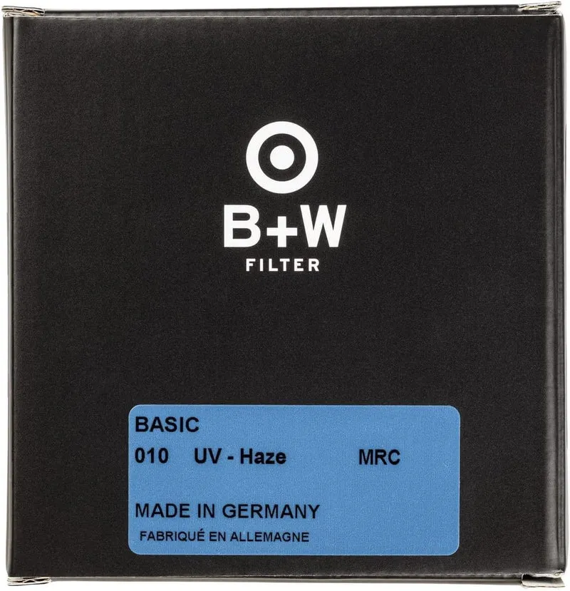 B+W UV-Haze- und Schutz-Filter 010 MRC Basic 39mm (16x vergütet, Professional), Black, 1100131
