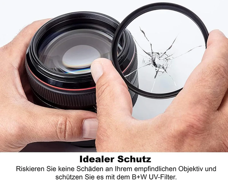 B+W UV-Haze- und Schutz-Filter 010 MRC Basic 39mm (16x vergütet, Professional), Black, 1100131