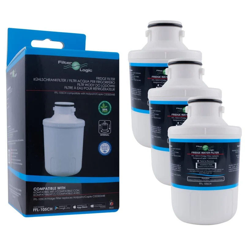 3x FilterLogic FFL-105CH interner Wasserfilter ersetzt Microfilter MFCMG14211FR / MFCMG14211F für Ha