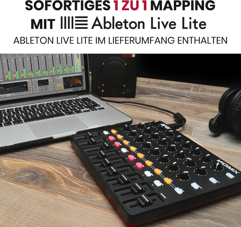 AKAI Professional Midimix - Voll zuweisbarer, portabler MIDI Mixer & DAW Controller Single, Single