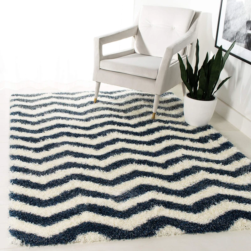 SAFAVIEH Zottelig Teppich für Wohnzimmer, Esszimmer, Schlafzimmer - Montreal Shag Collection, Hoher