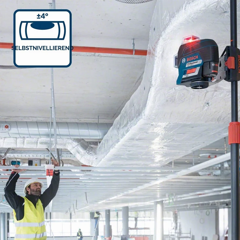 Bosch Professional 12V System Linienlaser GLL 3-80 C (1x Akku 12V, Universalhalterung BM 1, Empfänge