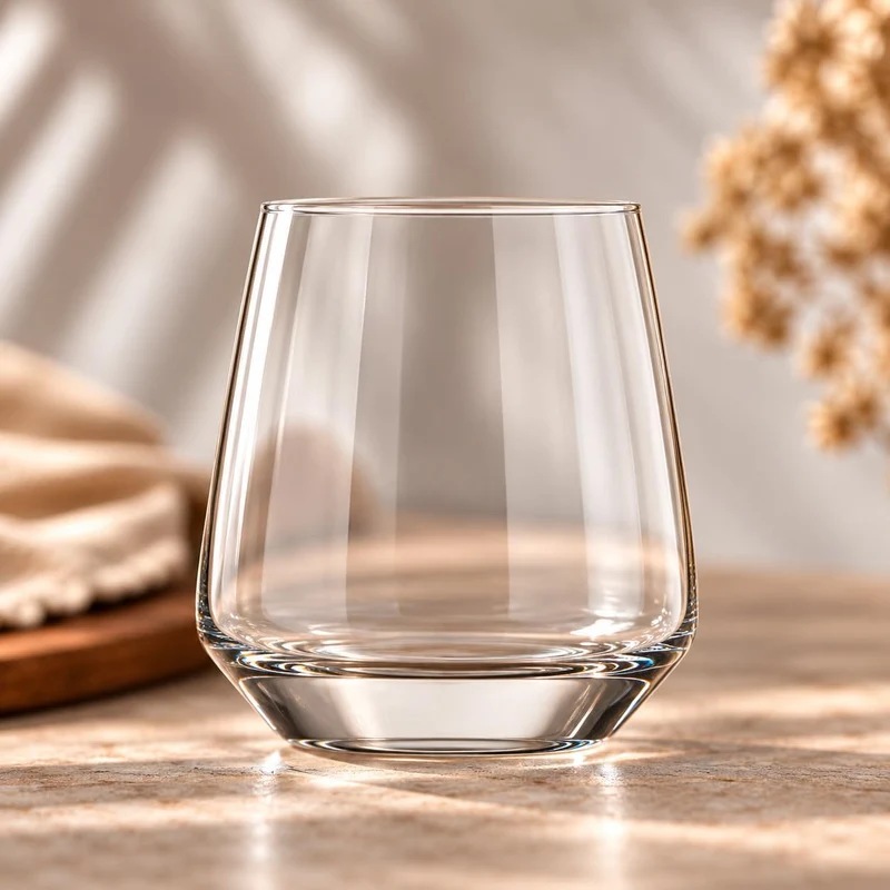 KIAPPO Set mit 12 Gläsern mit Fassungsvermögen 400 ml für Wasser und kalte Getränke modernes und min