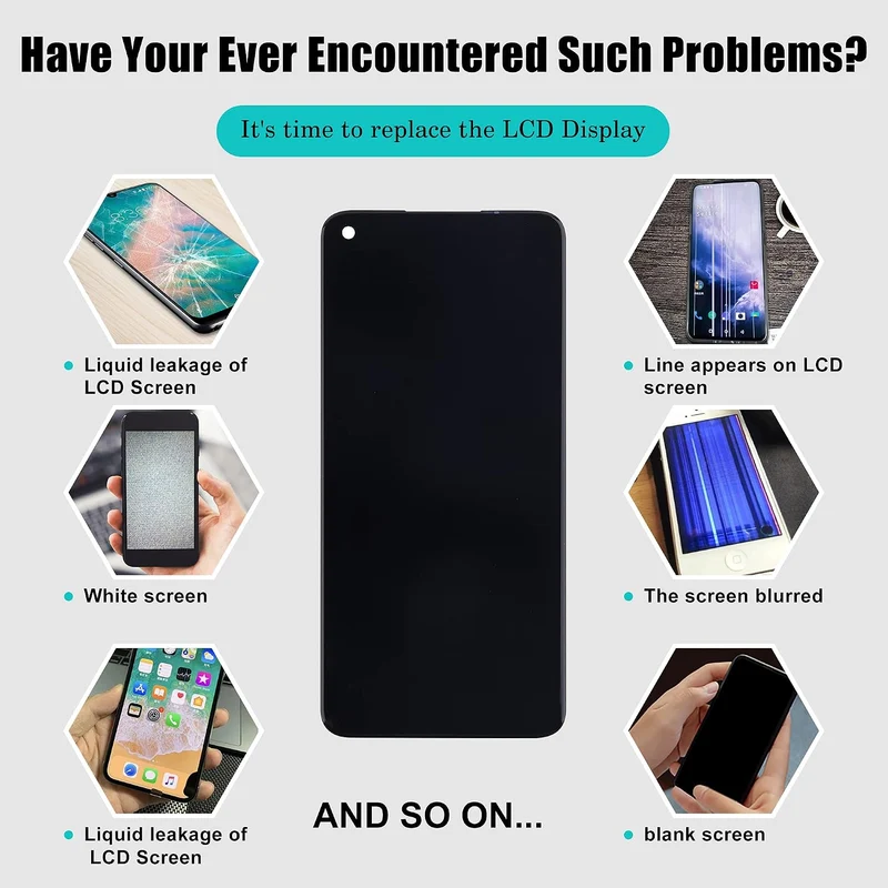 SwarKing LCD Display kompatibel mit Realme 7 5G (not fits for 4G Version) Touch Screen Digitizer (Sc